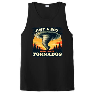 Just A Boy Who Loves Tornados Meteorology Storm Chaser PosiCharge Competitor Tank