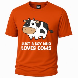 Just A Boy Who Loves Cows Gift Cooling Performance Crew T-Shirt