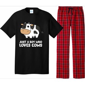 Just A Boy Who Loves Cows Gift Pajama Set