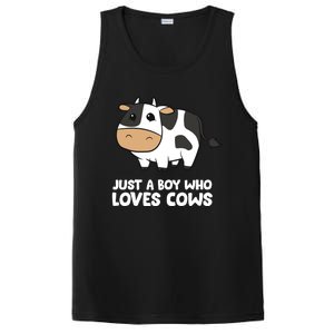 Just A Boy Who Loves Cows Gift PosiCharge Competitor Tank