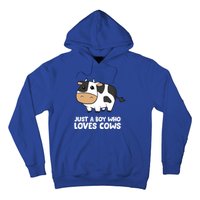 Just A Boy Who Loves Cows Gift Hoodie