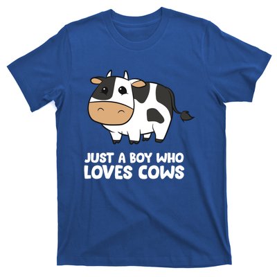 Just A Boy Who Loves Cows Gift T-Shirt