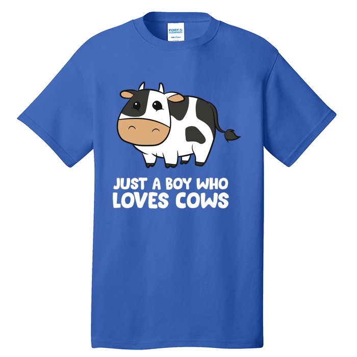 Just A Boy Who Loves Cows Gift Tall T-Shirt