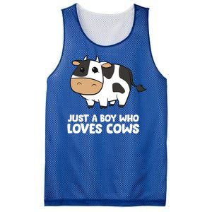 Just A Boy Who Loves Cows Gift Mesh Reversible Basketball Jersey Tank