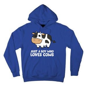 Just A Boy Who Loves Cows Gift Tall Hoodie