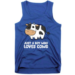 Just A Boy Who Loves Cows Gift Tank Top