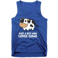 Just A Boy Who Loves Cows Gift Tank Top