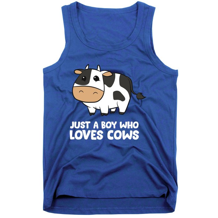 Just A Boy Who Loves Cows Gift Tank Top