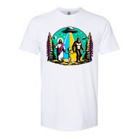 Jesus Alien Bigfoot And UfoS Softstyle® CVC T-Shirt