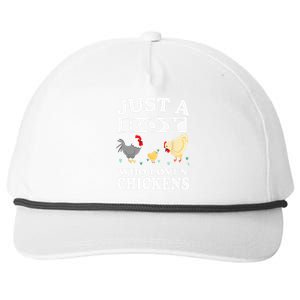 Just A Boy Who Loves Chickens Farm Chicken Gift Snapback Five-Panel Rope Hat