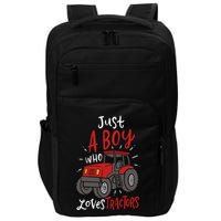 Just A Boy Who Loves Tractors Impact Tech Backpack