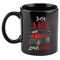 Just A Boy Who Loves Tractors 11oz C Handle Ceramic Mug