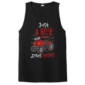 Just A Boy Who Loves Tractors PosiCharge Competitor Tank