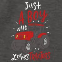 Just A Boy Who Loves Tractors Vector Backpack