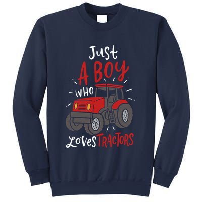 Just A Boy Who Loves Tractors Sweatshirt