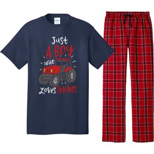 Just A Boy Who Loves Tractors Pajama Set