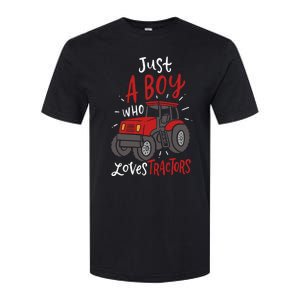 Just A Boy Who Loves Tractors Softstyle CVC T-Shirt