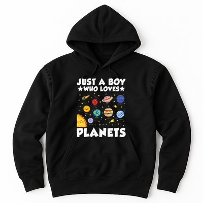 Just A Boy Who Loves Planets Solar System Space Science Geek Hoodie