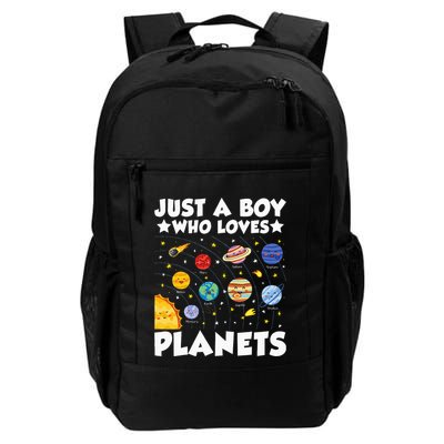 Just A Boy Who Loves Planets Solar System Space Science Geek Daily Commute Backpack