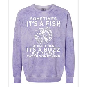 Just Another Beer Drinker With A Fishing Problem Colorblast Crewneck Sweatshirt