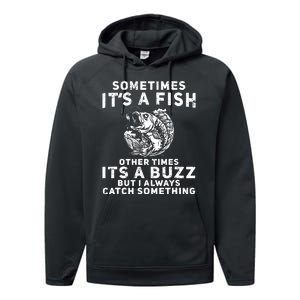 Just Another Beer Drinker With A Fishing Problem Performance Fleece Hoodie