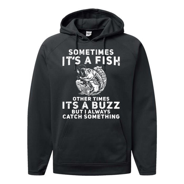 Just Another Beer Drinker With A Fishing Problem Performance Fleece Hoodie