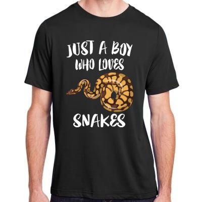 Just A Boy Who Loves Snakes Animal Adult ChromaSoft Performance T-Shirt