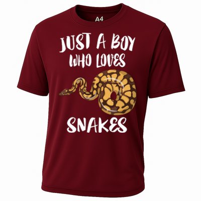 Just A Boy Who Loves Snakes Animal Cooling Performance Crew T-Shirt