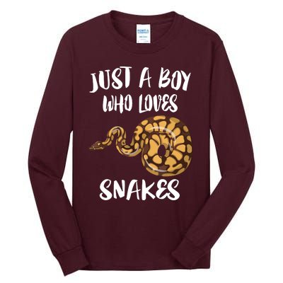 Just A Boy Who Loves Snakes Animal Tall Long Sleeve T-Shirt