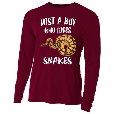 Just A Boy Who Loves Snakes Animal Cooling Performance Long Sleeve Crew