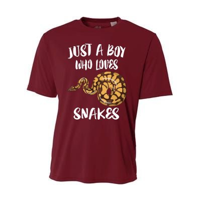 Just A Boy Who Loves Snakes Animal Performance Sprint T-Shirt