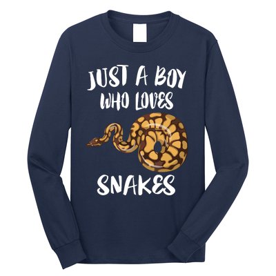 Just A Boy Who Loves Snakes Animal Long Sleeve Shirt