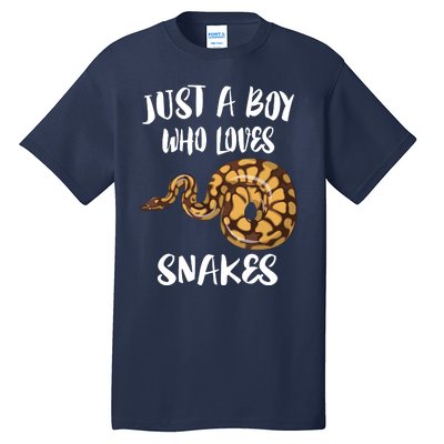 Just A Boy Who Loves Snakes Animal Tall T-Shirt