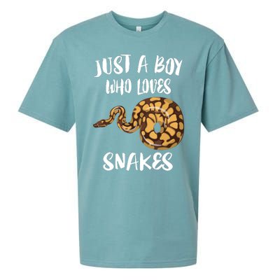 Just A Boy Who Loves Snakes Animal Sueded Cloud Jersey T-Shirt