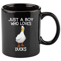 Just A Boy Who Loves Ducks Lover Gifts Duck Owner 11oz C Handle Ceramic Mug