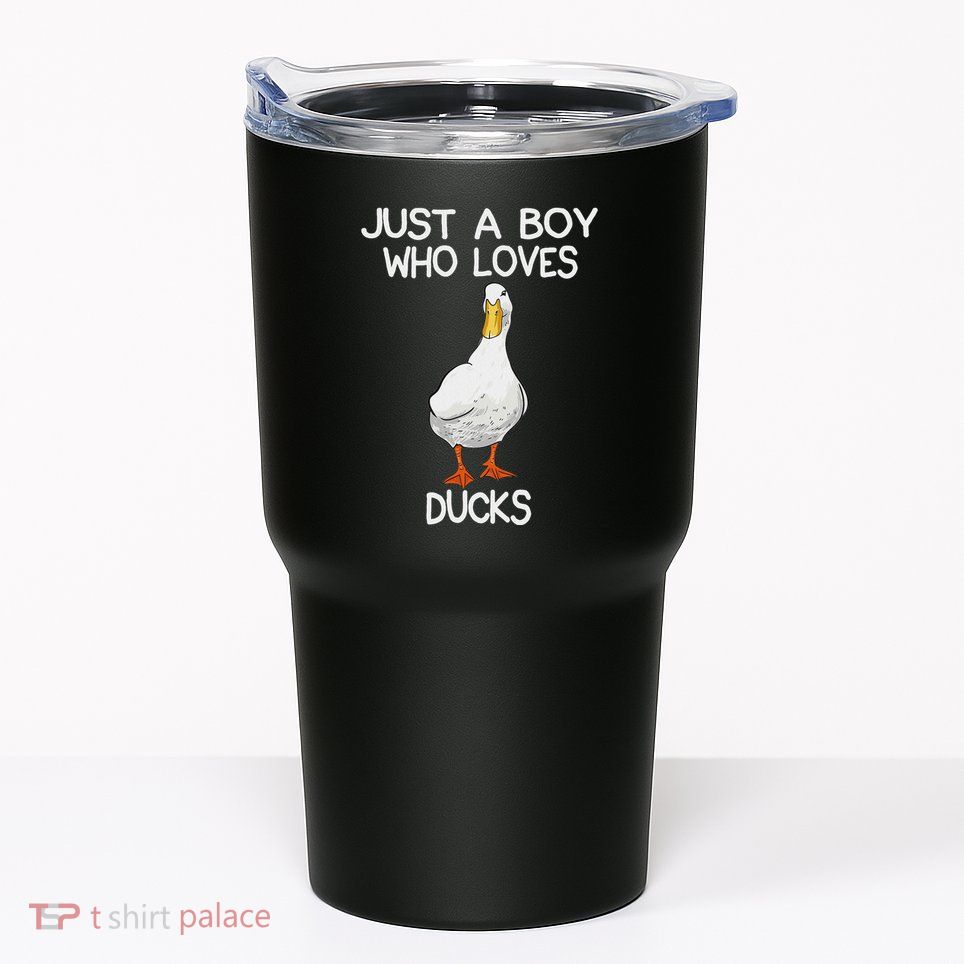 Just A Boy Who Loves Ducks Lover Gifts Duck Owner Tumbler