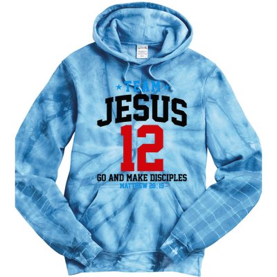 Jesus and Baseball Team Jesus Christian Matthew 2819 Love Tie Dye Hoodie