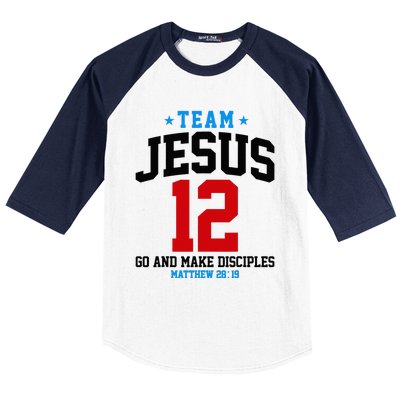 Jesus and Baseball Team Jesus Christian Matthew 2819 Love Baseball Sleeve Shirt