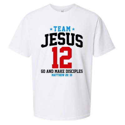 Jesus and Baseball Team Jesus Christian Matthew 2819 Love Sueded Cloud Jersey T-Shirt