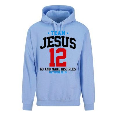 Jesus and Baseball Team Jesus Christian Matthew 2819 Love Unisex Surf Hoodie