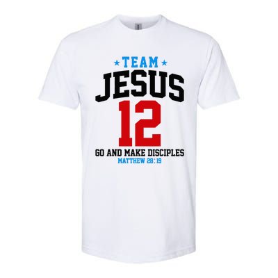 Jesus and Baseball Team Jesus Christian Matthew 2819 Love Softstyle CVC T-Shirt