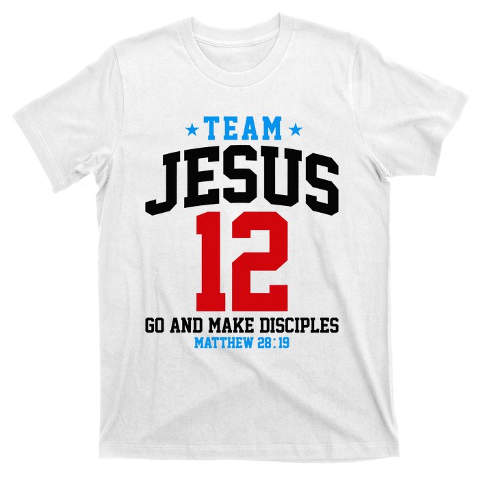 Jesus and Baseball Team Jesus Christian Matthew 2819 Love T-Shirt