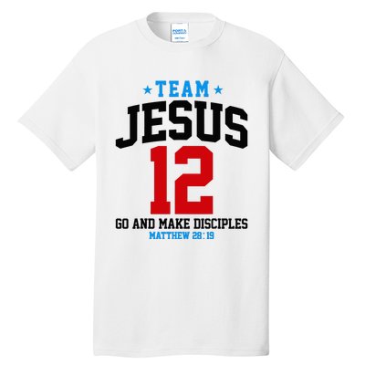 Jesus and Baseball Team Jesus Christian Matthew 2819 Love Tall T-Shirt