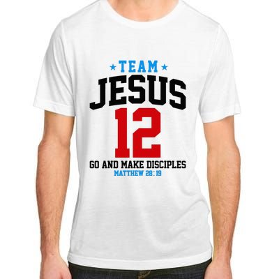 Jesus and Baseball Team Jesus Christian Matthew 2819 Love Adult ChromaSoft Performance T-Shirt