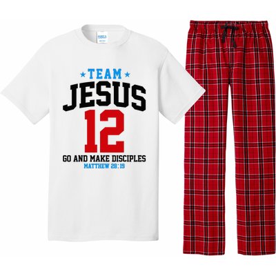 Jesus and Baseball Team Jesus Christian Matthew 2819 Love Pajama Set