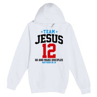 Jesus and Baseball Team Jesus Christian Matthew 2819 Love Premium Pullover Hoodie