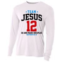 Jesus and Baseball Team Jesus Christian Matthew 2819 Love Cooling Performance Long Sleeve Crew