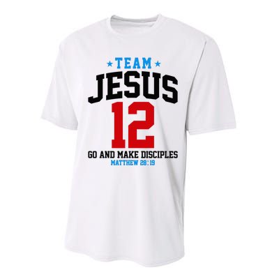 Jesus and Baseball Team Jesus Christian Matthew 2819 Love Performance Sprint T-Shirt