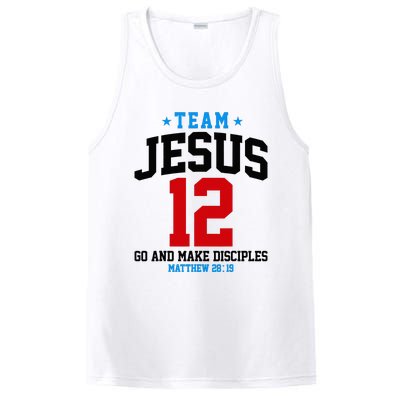 Jesus and Baseball Team Jesus Christian Matthew 2819 Love PosiCharge Competitor Tank