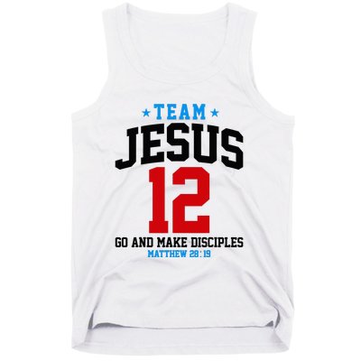 Jesus and Baseball Team Jesus Christian Matthew 2819 Love Tank Top